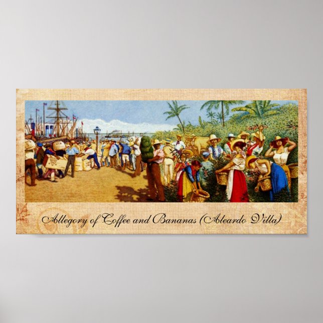 Old Costa Rican Painting Poster (Front)