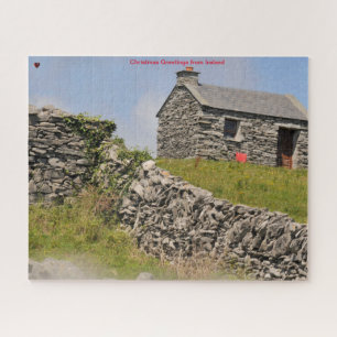 Old Cottage and Stone Walls Galway Ireland. Jigsaw Jigsaw Puzzle