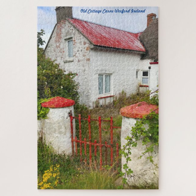 Old Cottage  Carne  Wexford Ireland. Jigsaw Puzzle (Vertical)
