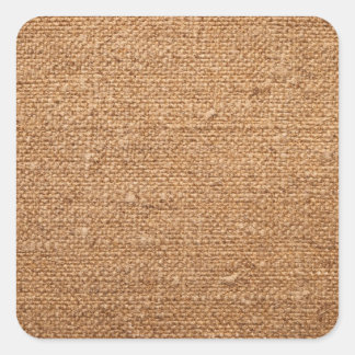 Old Cotton Canvas Texture For Background Square Sticker