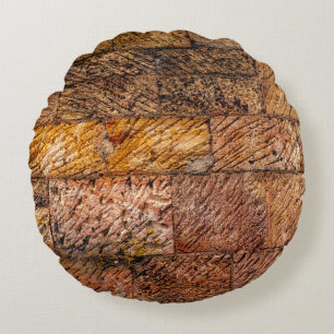 Old Coulterville Bricks Round Cushion