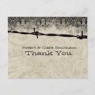 Old Country Barbed Wire Thank You