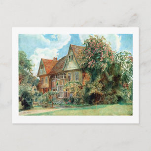 Old Country Cottage By Herbert Alexander Postcard