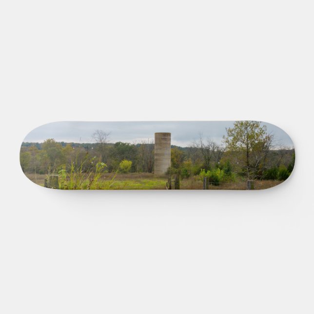 Old Country Silo Landscape Skateboard (Horz)