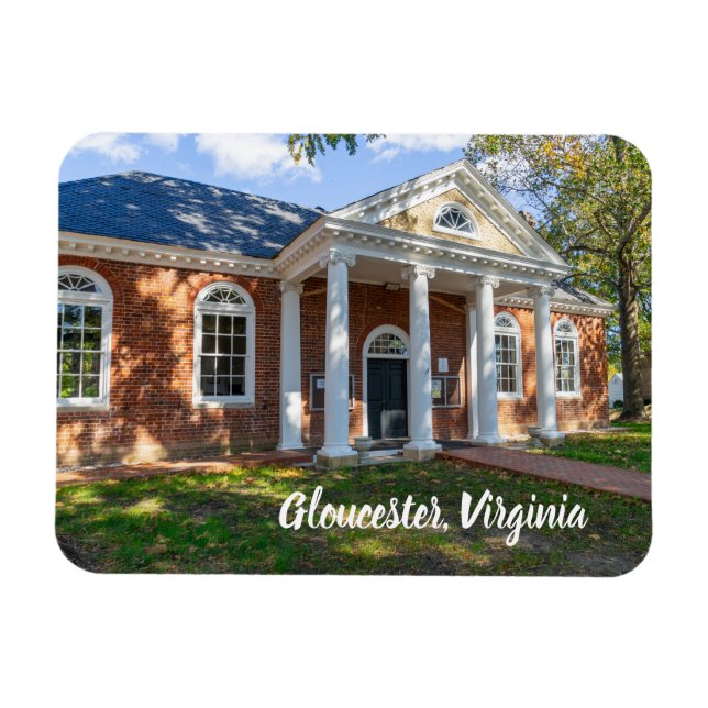 Old courthouse in Gloucester, Virginia Magnet (Horizontal)