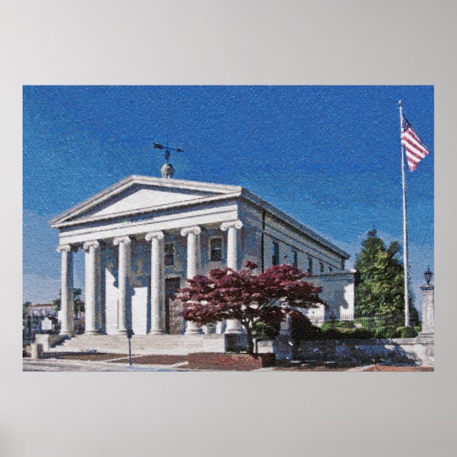 Old Courthouse of Huntsville, Alabama Poster (Front)