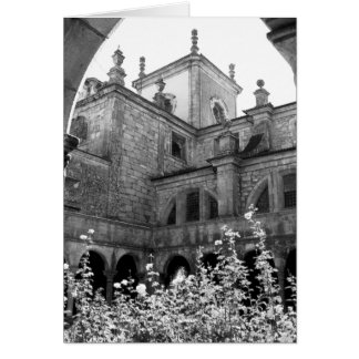 Old Courtyard Black & White Photograph