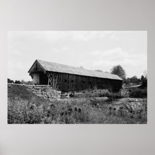 Old Covered Bridge Poster