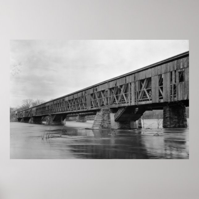Old Covered Bridge Poster (Front)