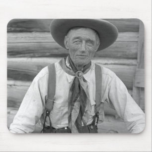 Old cowboy mouse mat