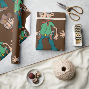 Old Cowboy Wrapping Paper