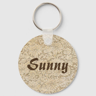 Old Crochet Lace Floral Pattern + your ideas Key Ring