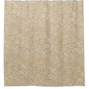 Old Crochet Lace Floral Pattern + your ideas Shower Curtain