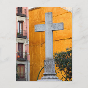 Old Cross in Madrid Postcard