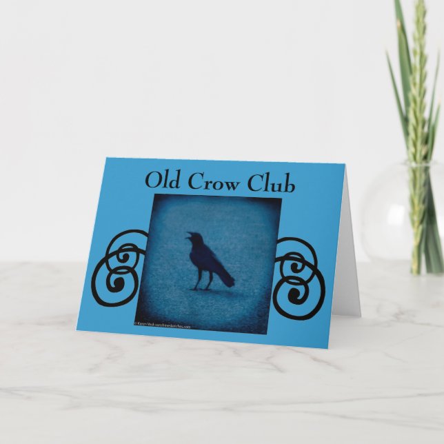 Old Crow Club invitation or greeting card (Front)