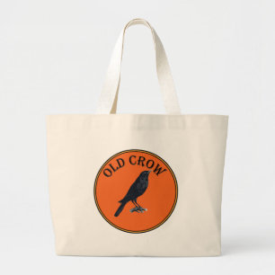 old crow large tote bag