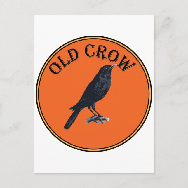 old crow postcard (Front)