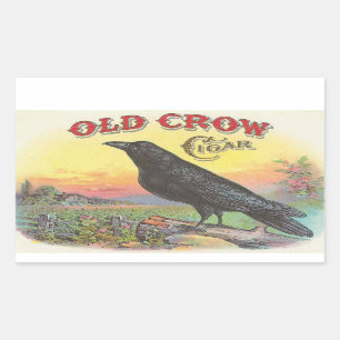 Old Crow Rectangular Sticker