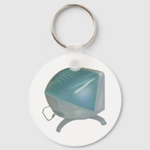 Old CRT Computer Monitor Keychain