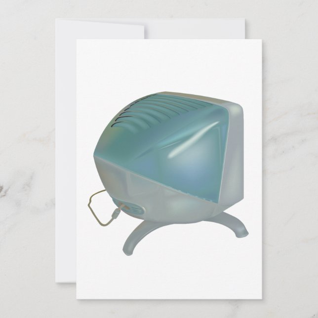 Old CRT Monitor Invitation (Front)