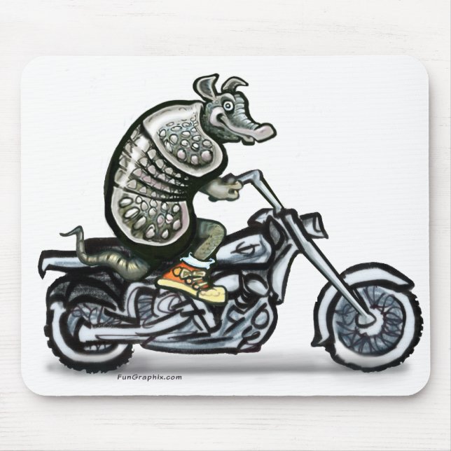 Old Crusty Biker Mouse Mat (Front)