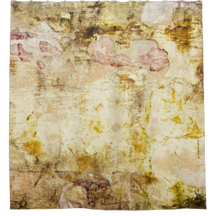 Old damaged wall backgroundabstract, aged, archite shower curtain