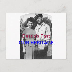 OLD DESTIN POSTCARD~VINTAGE~CAPTAIN & WIFE, 1942 POSTCARD