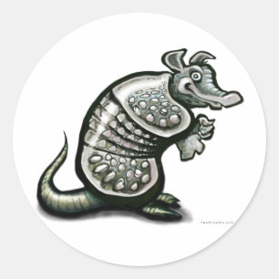 Old Dillo Classic Round Sticker