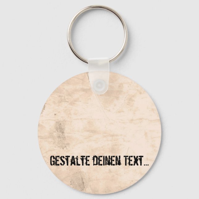 Old Dirty Background Key Ring (Front)