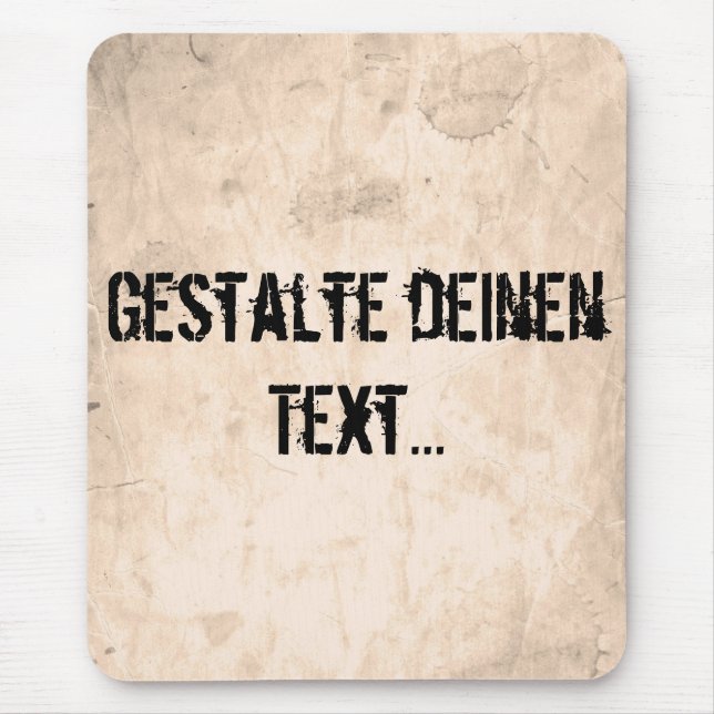 Old Dirty Background Mouse Mat (Front)