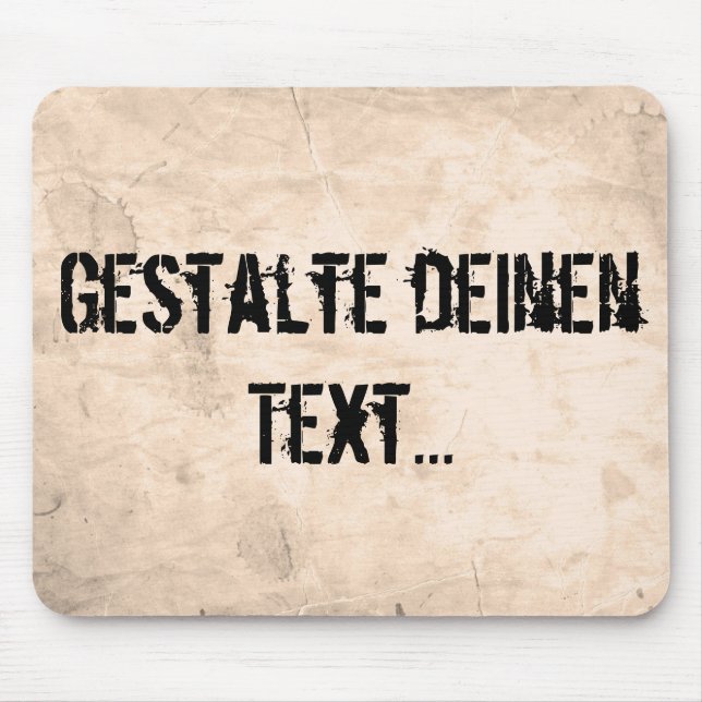 Old Dirty Background Mouse Mat (Front)