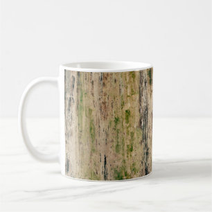 Old dirty damaged wall background. Scratched textu Coffee Mug
