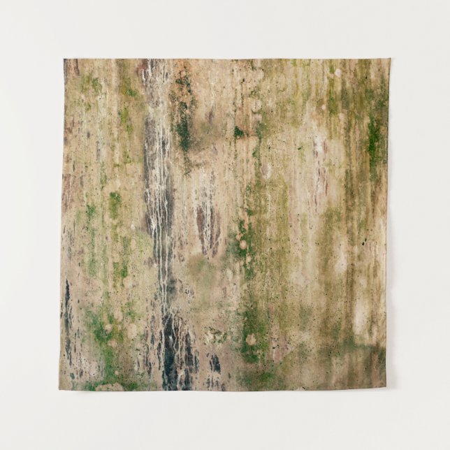 Old dirty damaged wall background. Scratched textu Tapestry (Front)