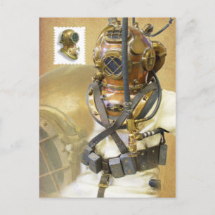 Old Diving Equipment, History of Diving Museum, FL Postcard