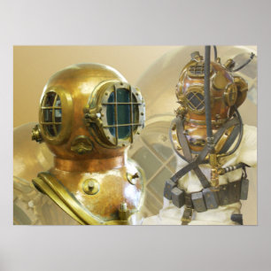 Old Diving Equipment, History of Diving Museum, FL Poster