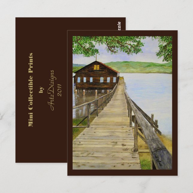 Old Dock/Point Reyes, CA - Mini Collectibles Postcard (Front/Back)