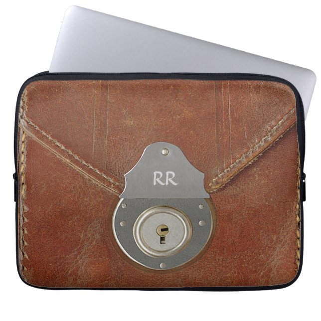 Old Document Case  Effect On Laptop Sleeve (Front)