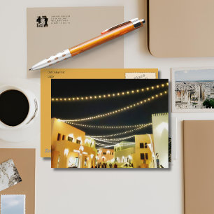 Old Doha Port at night Postcard