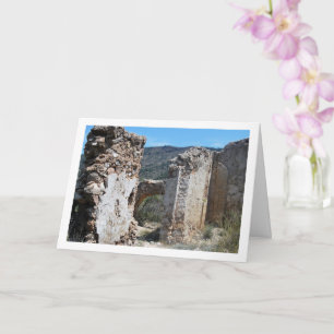 Old Domeño Castle, Valencia, Spain, Spanish Card