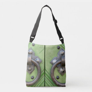 Old door crossbody bag