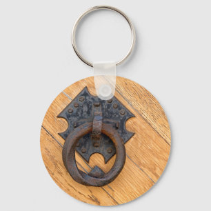 Old door knocker key ring