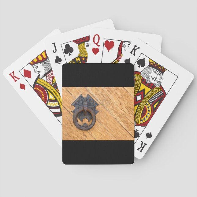 Old door knocker playing cards (Back)