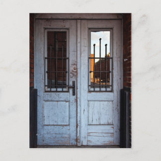 old door postcard