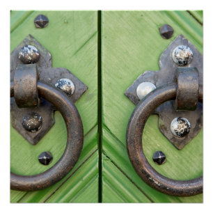 Old door poster