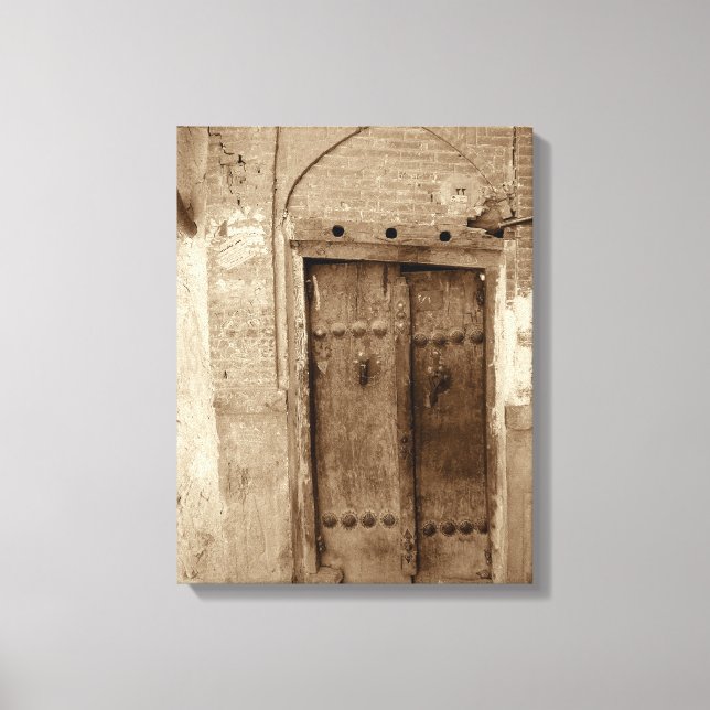 Old  Door  Wrapped Canvas (Front)