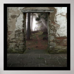 Old Doorway to Vintage  Garden Poster