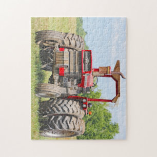 Old Dual Wheel Tractor With A Canopy Puzzle