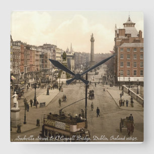 Old Dublin Ireland wall clock, Sackville Street Square Wall Clock