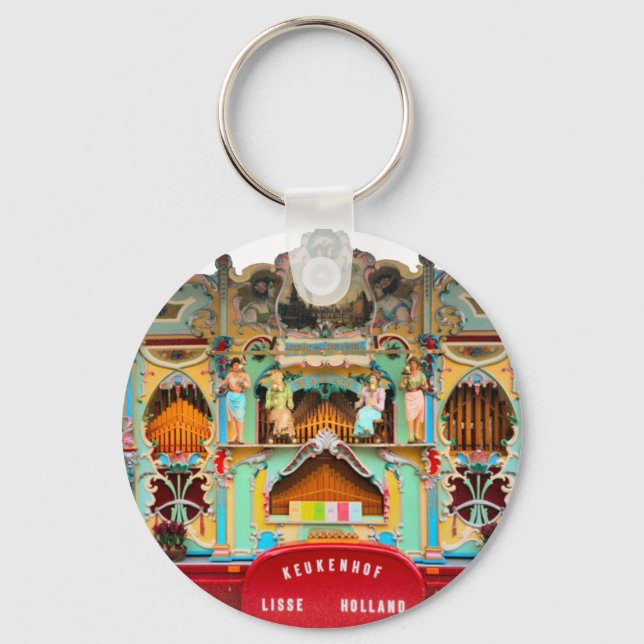 Old Dutch barrel organ Key Ring (Front)