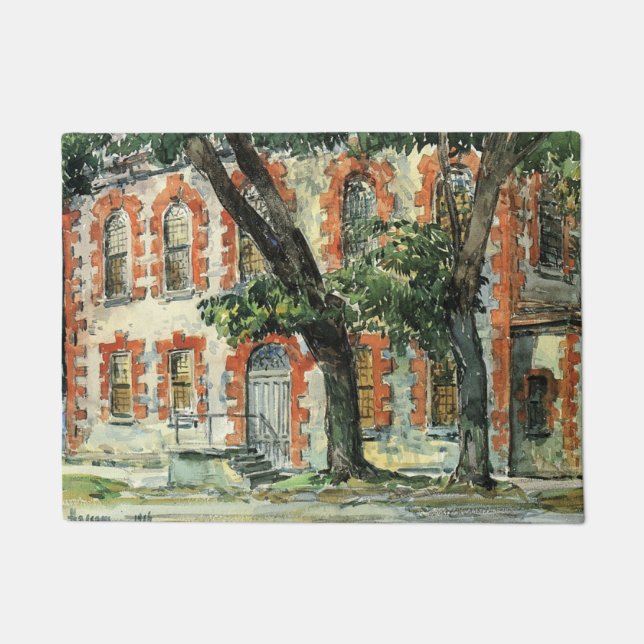 Old Dutch Building in Fishkill, New York Doormat (Front)